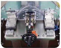 Fin buffer unit with hand wheel