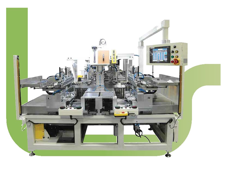Fin stacker core assembly table machine