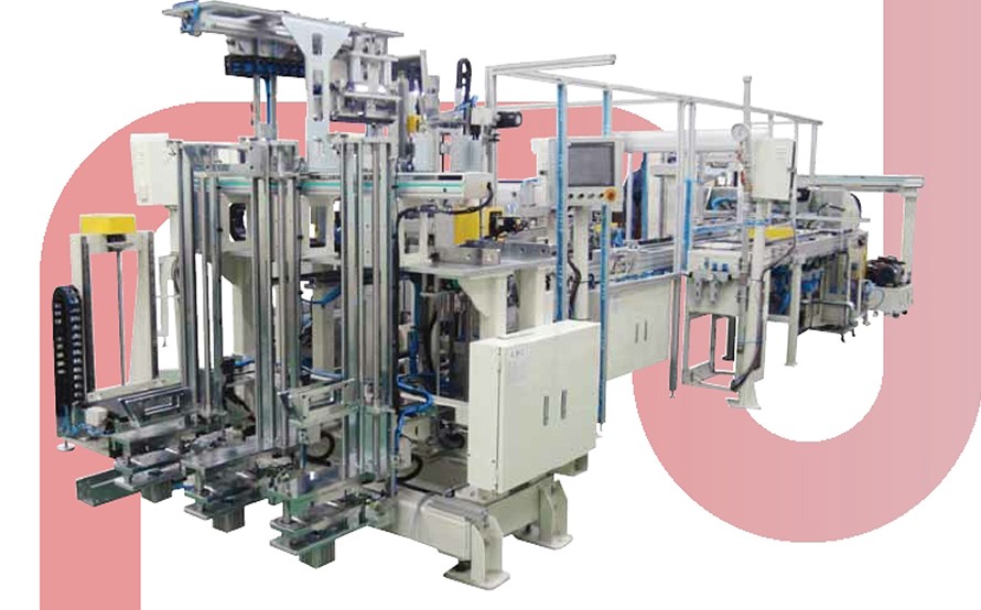 AUTO CORE BUILDER (HEATER) line — assembly stations