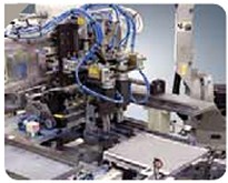 Heater core wire bending station